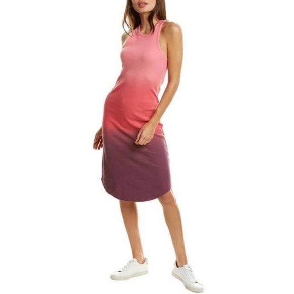 Young Fabulous & Broke Dresses & Skirts - NEW Young Fabulous And Broke YFB Small Robbie Ombre Pink Ribbed Tank Shirt Dress